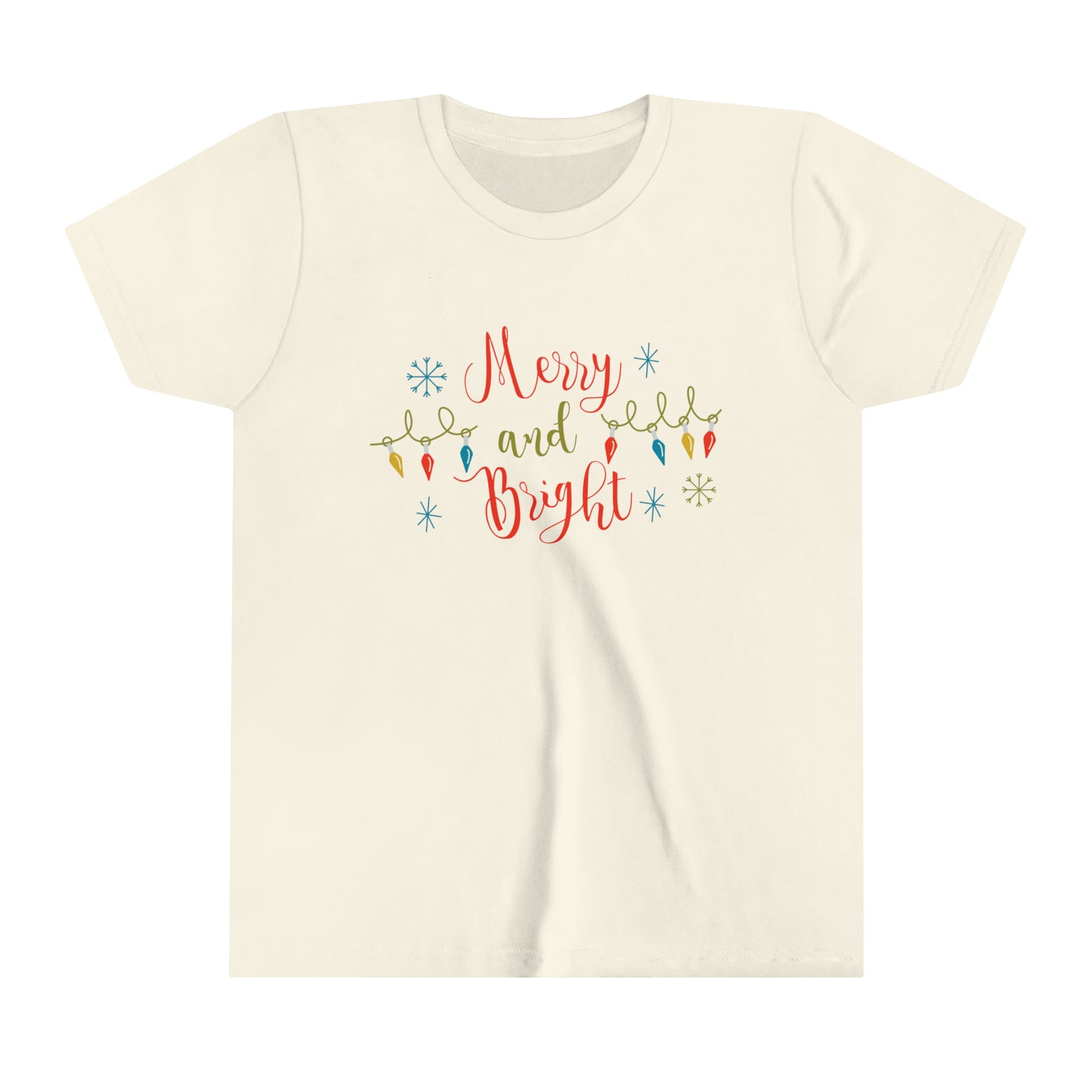 Merry and Bright - Holiday Youth Short Sleeve Tee