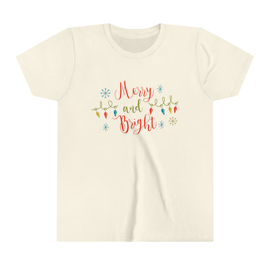 Merry and Bright - Holiday Youth Short Sleeve Tee