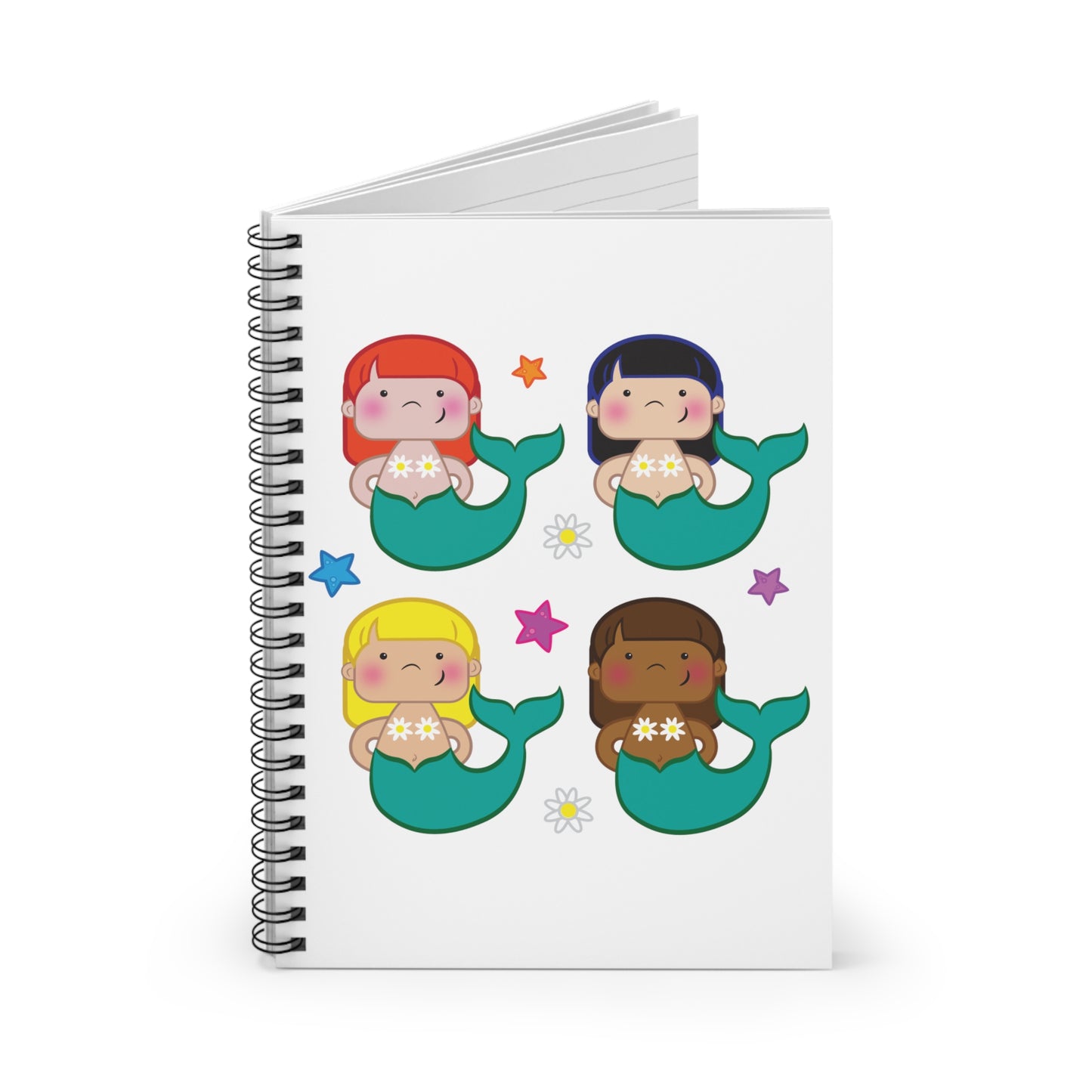 Mermaid Dreams - Spiral Notebook - Ruled Line