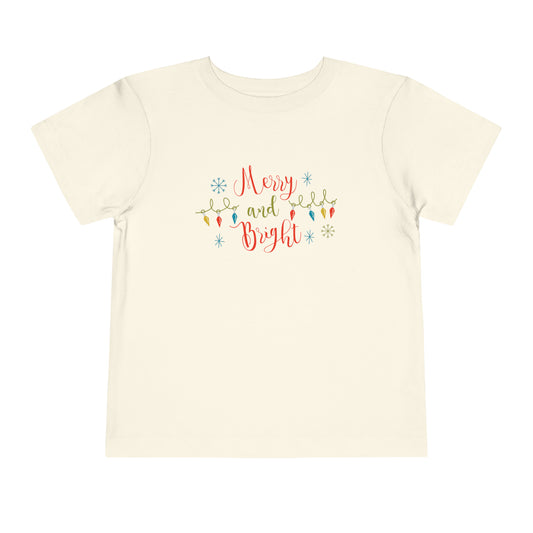 Merry and Bright - Holiday Toddler Short Sleeve Tee