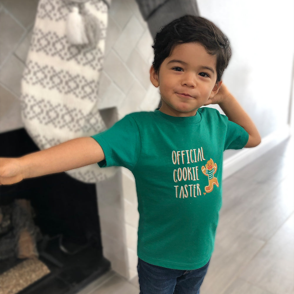 Official Cookie Taster - Holiday Toddler Short Sleeve Tee