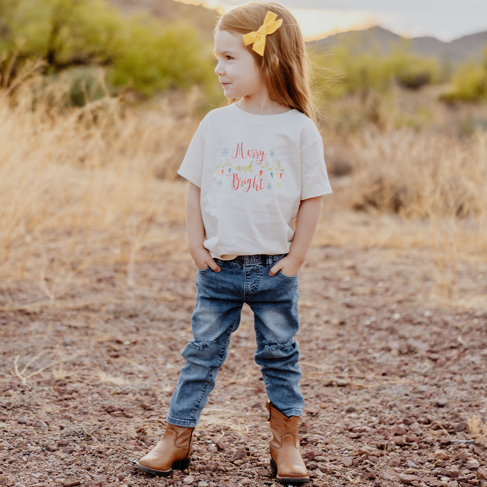 Merry and Bright - Holiday Toddler Short Sleeve Tee