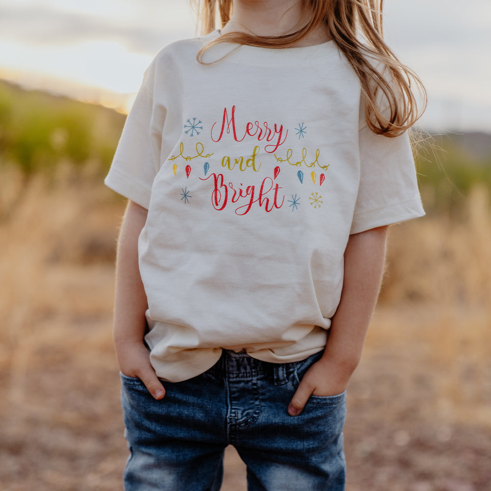 Merry and Bright - Holiday Toddler Short Sleeve Tee