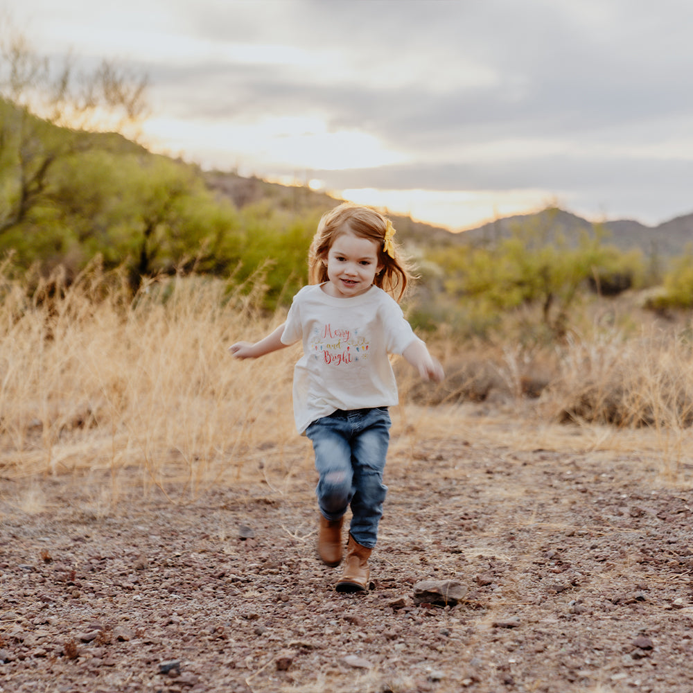 Merry and Bright - Holiday Toddler Short Sleeve Tee